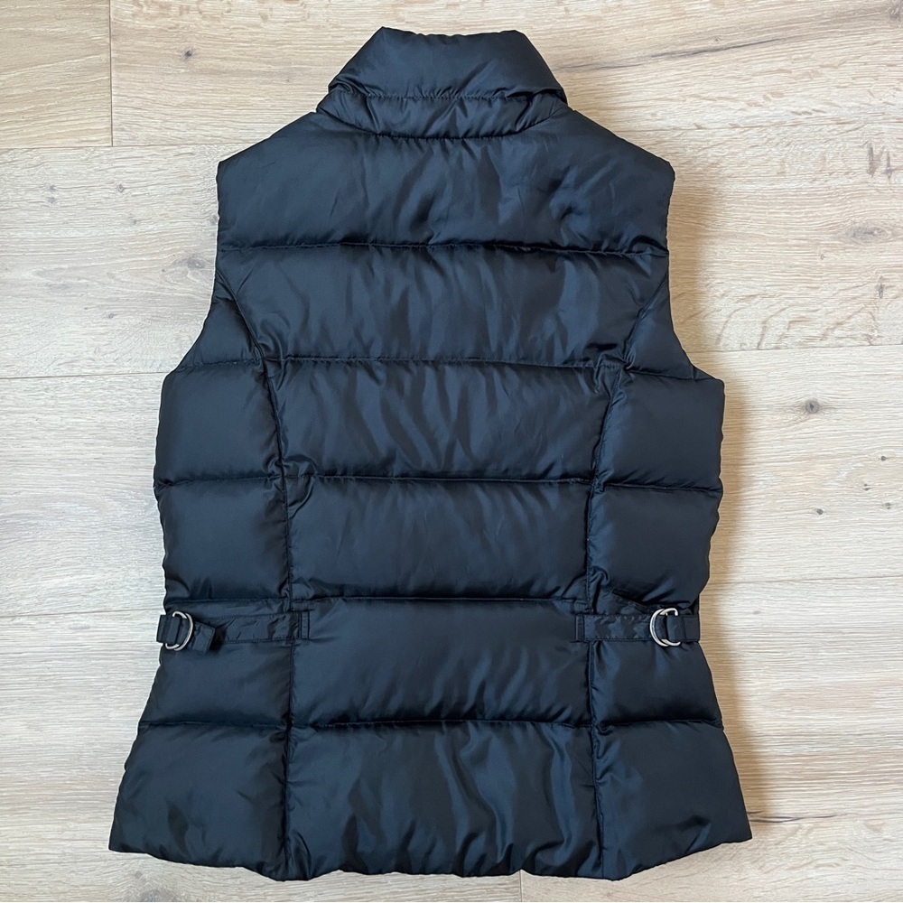 Eddie Bauer Black Goose Down Puffer Zip Vest Jacket Coat Women’s Sz M *K17 - Picture 2 of 3